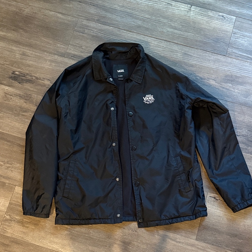Vans Classic Black Windbreaker Jacket